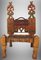 Niedriger Stuhl aus Zedernholz, 1920er 7