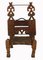 Niedriger Stuhl aus Zedernholz, 1920er 11
