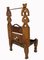 Niedriger Stuhl aus Zedernholz, 1920er 12
