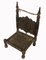 Niedriger Stuhl aus Zedernholz, 1920er 8