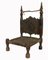 Niedriger Stuhl aus Zedernholz, 1920er 1