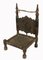 Niedriger Stuhl aus Zedernholz, 1920er 5