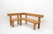 French Elm S35 Benches by Pierre Chapo, 1970s, Set of 2 4