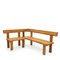 French Elm S35 Benches by Pierre Chapo, 1970s, Set of 2 1