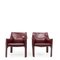 Cab 414 Armchairs by Mario Bellini for Cassina, 1980s, Set of 2 1