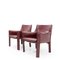 Cab 414 Armchairs by Mario Bellini for Cassina, 1980s, Set of 2, Image 2
