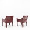 Cab 414 Armchairs by Mario Bellini for Cassina, 1980s, Set of 2, Image 4