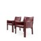 Cab 414 Armchairs by Mario Bellini for Cassina, 1980s, Set of 2 2