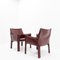 Cab 414 Armchairs by Mario Bellini for Cassina, 1980s, Set of 2 5
