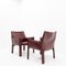 Cab 414 Armchairs by Mario Bellini for Cassina, 1980s, Set of 2, Image 5