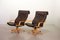 Scandinavian Padded Poem Swivel Lounge Chairs in Leatherette by Noboru Nakamura for Ikea, 1970s, Set of 2 26