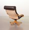 Scandinavian Padded Poem Swivel Lounge Chairs in Leatherette by Noboru Nakamura for Ikea, 1970s, Set of 2 9