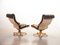 Scandinavian Padded Poem Swivel Lounge Chairs in Leatherette by Noboru Nakamura for Ikea, 1970s, Set of 2, Image 5