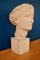 Bust of Woman in Terracotta by R. Darly, 1930s 4