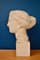 Bust of Woman in Terracotta by R. Darly, 1930s 2