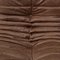Vintage French Dark Brown Leather Togo Sofa by Michel Ducaroy for Ligne Roset, 1970s. 2
