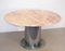 Table Circulaire en Marbre et Acier, Italie, 1970s 8