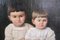 Motivo di due bambini, metà XIX secolo, olio su tela, Immagine 3