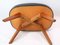 Danish Stool in Black Leather and Teak, 1960, Image 9