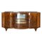 French Walnut Brass & Marble Sideboard, 1960s, Image 1