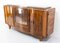 French Walnut Brass & Marble Sideboard, 1960s, Image 4
