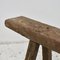 Antique Elm Rustic Pig Bench - AY, 1920s 6