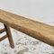 Antique Elm Rustic Pig Bench - BB, 1920s 4