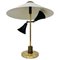 Italian Marble Base and Brass Table Lamp, 1960s, Image 1