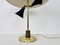Lámpara de mesa italiana con base de mármol y latón, años 60, Imagen 4