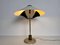 Lampada da tavolo con base in marmo e ottone, Italia, anni '60, Immagine 10