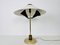 Lampada da tavolo con base in marmo e ottone, Italia, anni '60, Immagine 6