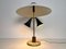 Lampada da tavolo con base in marmo e ottone, Italia, anni '60, Immagine 12