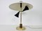Italienische Tischlampe mit Fuß aus Marmor & Messing, 1960er 2
