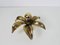 Golden Florentine Flower Shape Flushmounts attributed to Willy Daro for Massive, 1960s, Set of 2 10