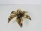 Golden Florentine Flower Shape Flushmounts attributed to Willy Daro for Massive, 1960s, Set of 2, Image 10