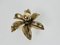 Golden Florentine Flower Shape Flushmounts attributed to Willy Daro for Massive, 1960s, Set of 2 12