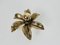 Golden Florentine Flower Shape Flushmounts attributed to Willy Daro for Massive, 1960s, Set of 2, Image 12