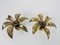 Golden Florentine Flower Shape Flushmounts attributed to Willy Daro for Massive, 1960s, Set of 2, Image 4