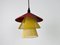 Colorful Metal Pendant Lamp, 1970s 4