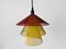 Colorful Metal Pendant Lamp, 1970s 5