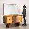 Italian Cabinet in Beech and Veneer, 1940s 2