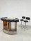 Vintage Mad Men Style Cocktail Bar & Stools, 1960s, Set of 3, Image 1