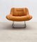 Mid-Century Leather Armchair and Ottoman, Italy, 1970s, Set of 2, Image 4