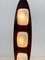 Lampada da terra Totem in legno e vetro opalino attribuita a Goffredo Reggiani, Italia, anni '70, Immagine 2