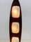 Wood and Opaline Totem Floor Lamp attributed to Goffredo Reggiani, Italy, 1970s 2