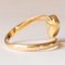 Vintage 18 Karat Gold Granat Ring im Birnenschliff, 1940er 7