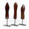 Moderne Mid-Century Skulpturen aus Holz & Metall, 1950er, 3er Set 5