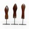 Mid-Century Modern Wood and Metal Sculptures, 1950s, Set of 3, Image 2