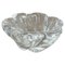 Large Floral Glass Shell Ashtray attributed to Orrefors, Sweden, 1970s, Image 1