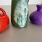 Multicolor Ceramic Pottery Vases attributed to Otto Keramik, Germany, 1970s, Set of 5 10